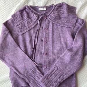 Mango never worn purple collared cardigan